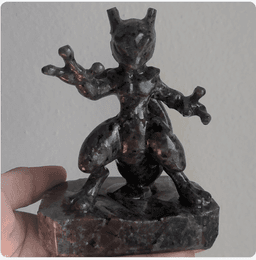 Mewtwo 4" Yooperlite Crystal